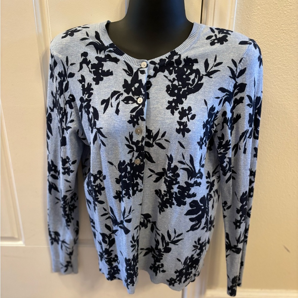 Floral Button-Up Cardigan